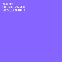 #8564FF - Medium Purple Color Image
