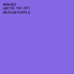 #8566E3 - Medium Purple Color Image