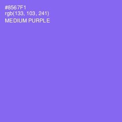 #8567F1 - Medium Purple Color Image