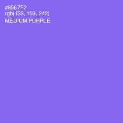 #8567F2 - Medium Purple Color Image