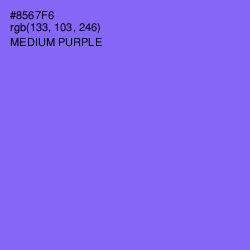 #8567F6 - Medium Purple Color Image