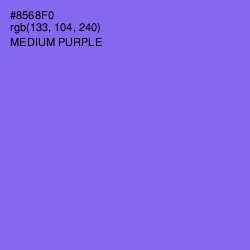 #8568F0 - Medium Purple Color Image