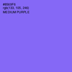 #8569F6 - Medium Purple Color Image