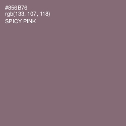 #856B76 - Spicy Pink Color Image