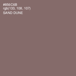 #856C6B - Sand Dune Color Image