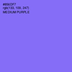 #856DF7 - Medium Purple Color Image