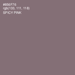 #856F76 - Spicy Pink Color Image