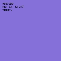 #8570D9 - True V Color Image