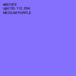 #8570FE - Medium Purple Color Image