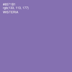 #8571B1 - Wisteria Color Image