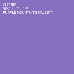 #8571BF - Purple Mountain's Majesty Color Image