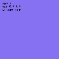 #8571F1 - Medium Purple Color Image