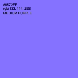 #8572FF - Medium Purple Color Image