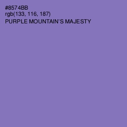 #8574BB - Purple Mountain's Majesty Color Image