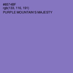#8574BF - Purple Mountain's Majesty Color Image