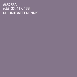 #85758A - Mountbatten Pink Color Image