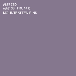 #85778D - Mountbatten Pink Color Image