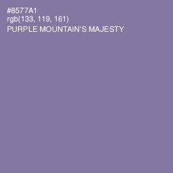 #8577A1 - Purple Mountain's Majesty Color Image