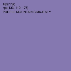 #8577B0 - Purple Mountain's Majesty Color Image