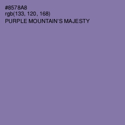 #8578A8 - Purple Mountain's Majesty Color Image