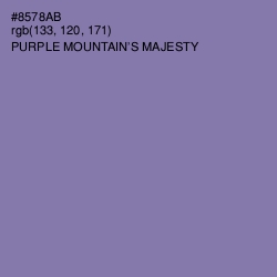 #8578AB - Purple Mountain's Majesty Color Image