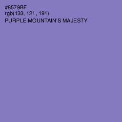 #8579BF - Purple Mountain's Majesty Color Image