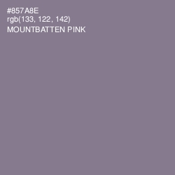 #857A8E - Mountbatten Pink Color Image