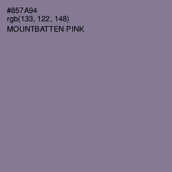 #857A94 - Mountbatten Pink Color Image