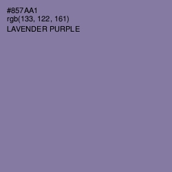 #857AA1 - Lavender Purple Color Image