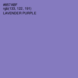 #857ABF - Lavender Purple Color Image