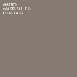 #857B70 - Friar Gray Color Image