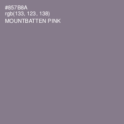 #857B8A - Mountbatten Pink Color Image