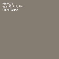 #857C72 - Friar Gray Color Image