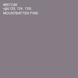 #857C85 - Mountbatten Pink Color Image