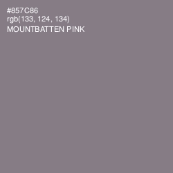 #857C86 - Mountbatten Pink Color Image