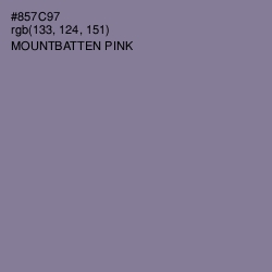 #857C97 - Mountbatten Pink Color Image