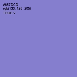 #857DCD - True V Color Image