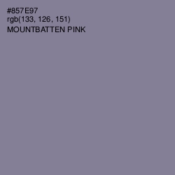 #857E97 - Mountbatten Pink Color Image