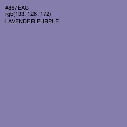 #857EAC - Lavender Purple Color Image