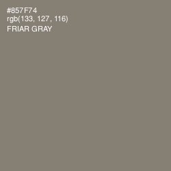 #857F74 - Friar Gray Color Image