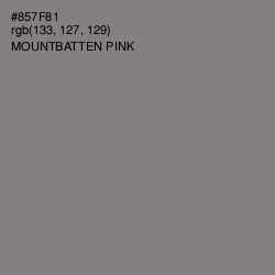 #857F81 - Mountbatten Pink Color Image