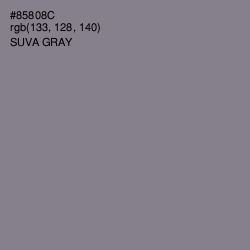 #85808C - Suva Gray Color Image