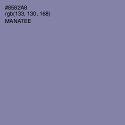 #8582A8 - Manatee Color Image