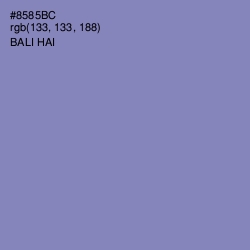 #8585BC - Bali Hai Color Image