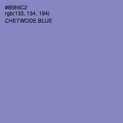 #8586C2 - Chetwode Blue Color Image