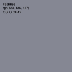 #858893 - Oslo Gray Color Image