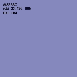 #8588BC - Bali Hai Color Image