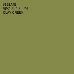 #858A4B - Clay Creek Color Image