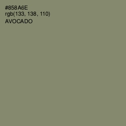 #858A6E - Avocado Color Image