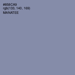 #858CA9 - Manatee Color Image